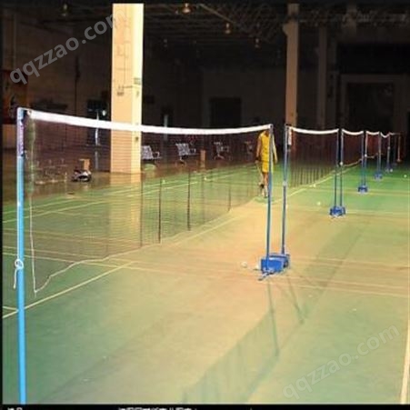 mysports羽毛球网标准网室外户外家用简易折叠羽毛球网架便携式专业比赛网 6.1米单包边中孔-3103款