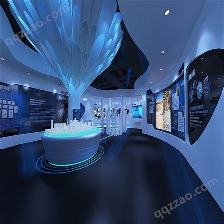 企业展厅设计方案效果图 产品陈列厅 室内展览馆 多媒体互动展示