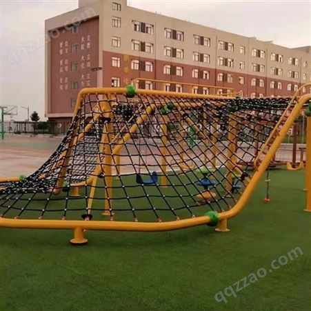 国阳定制大型户外游乐设备 无动力攀爬网笼 儿童体能训练攀爬网